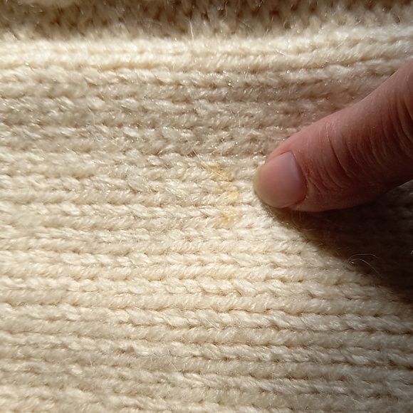 Vintage handmade cable knit Cardigan Sweater - Picture 6 of 8